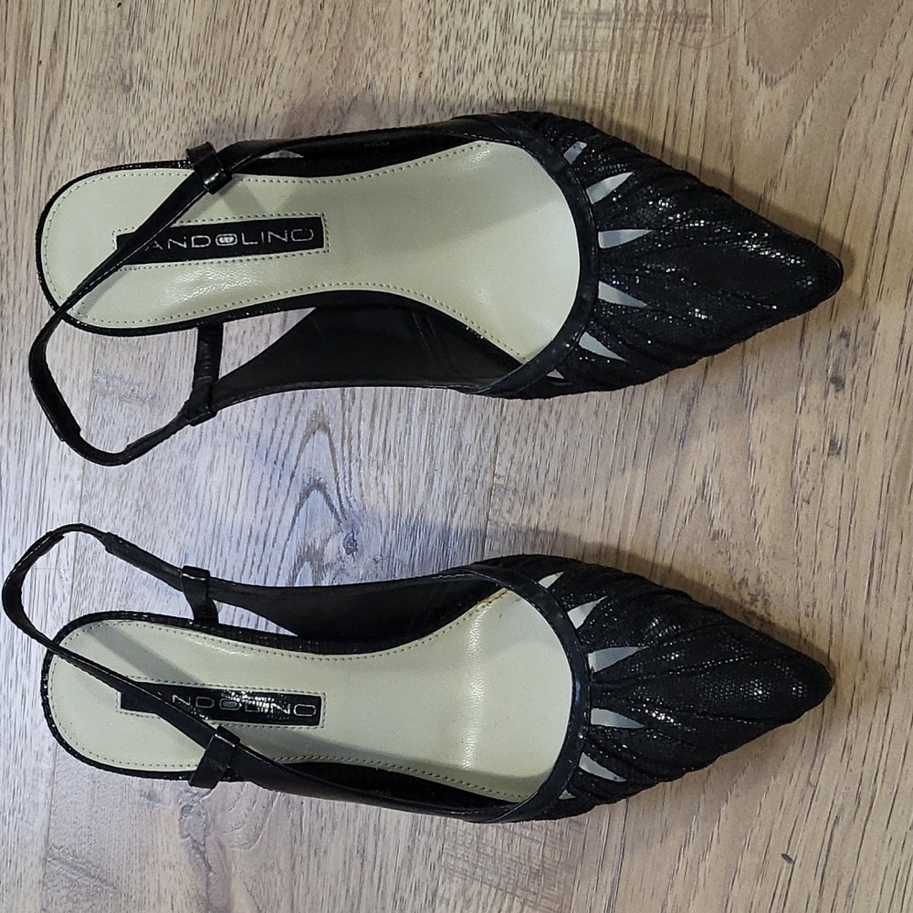 Bandolino slingbacks, black, size 5.5